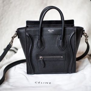 Celine nano luggage bag